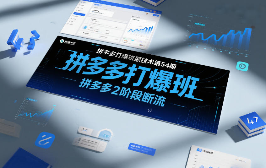 拼多多打爆班原创技术第54期，拼多多2阶段断流-云网创