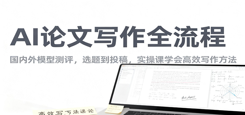 AI论文写作全流程，国内外模型测评，选题到投稿，实操课学高效写作方法-云网创