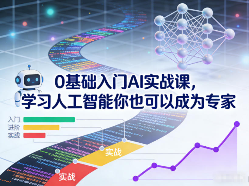 0基础入门AI实战课，学习人工智能你也可以成为专家-云网创