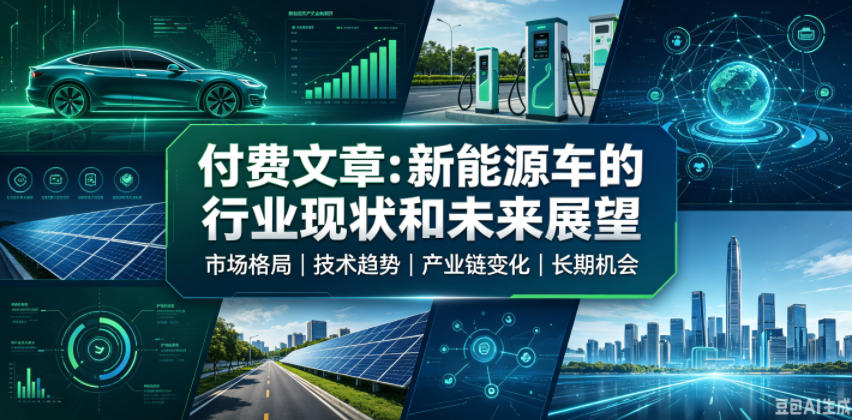 付费文章:新能原车的行业现状和未来展望-云网创