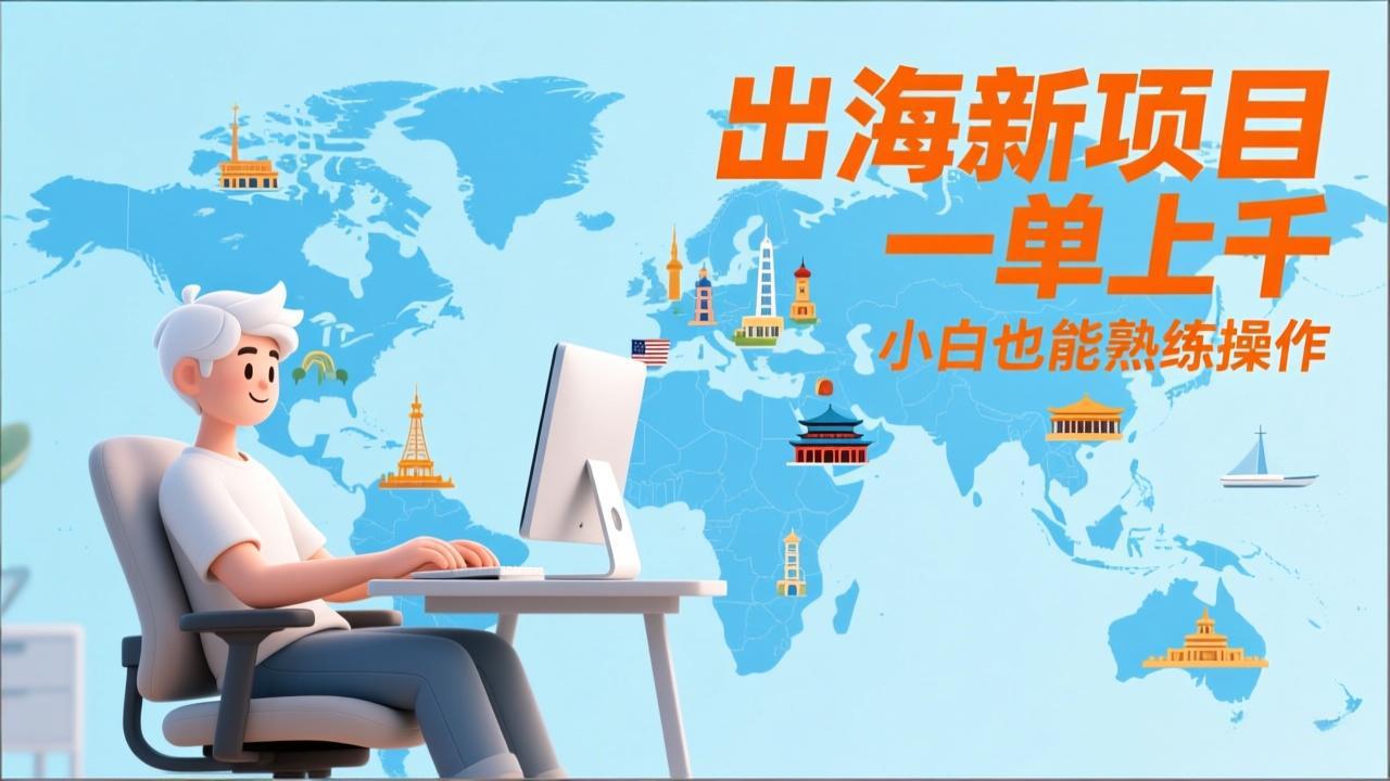 出海新项目，一单上千，小白也能熟练操作-云网创
