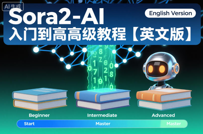 Sora2-AI入门到高级教程【英文版】-云网创