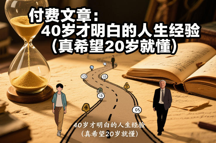 付费文章：40岁才明白的人生经验(真希望20岁就懂)-云网创