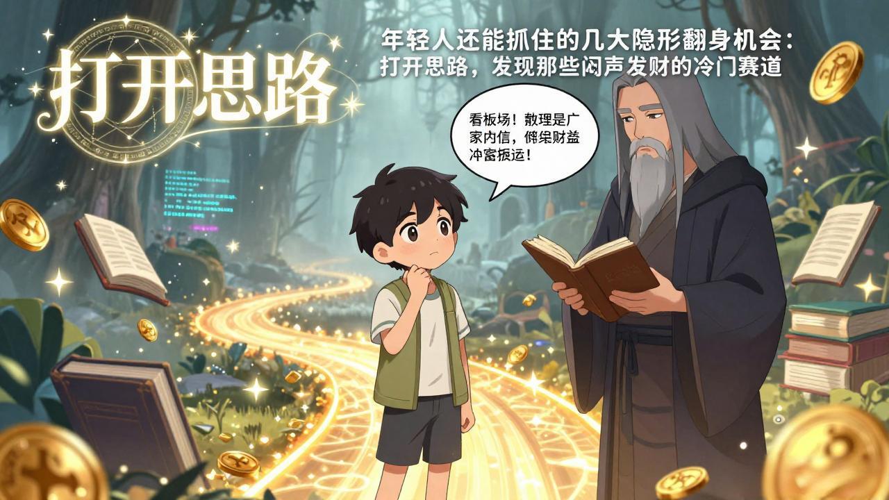 付费文1+2：年轻人还能抓住的几大隐形翻身机会：打开思路，发现那些闷声发财的冷门赛道-云网创