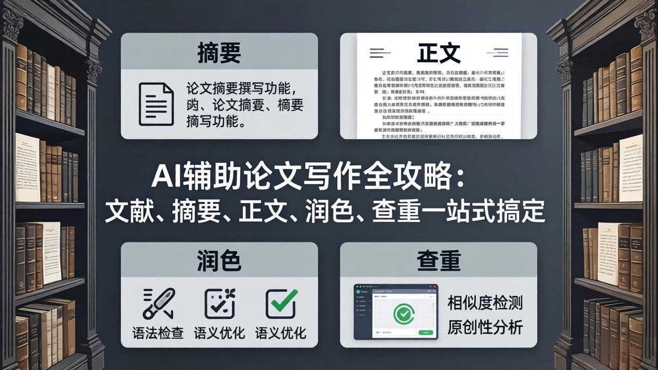 AI辅助论文写作全攻略：文献、摘要、正文、润色、查重一站式搞定-云网创