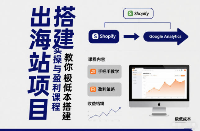 小淘出海站项目，搭建实操与盈利课程，手把手教你用极低成本搭建-云网创