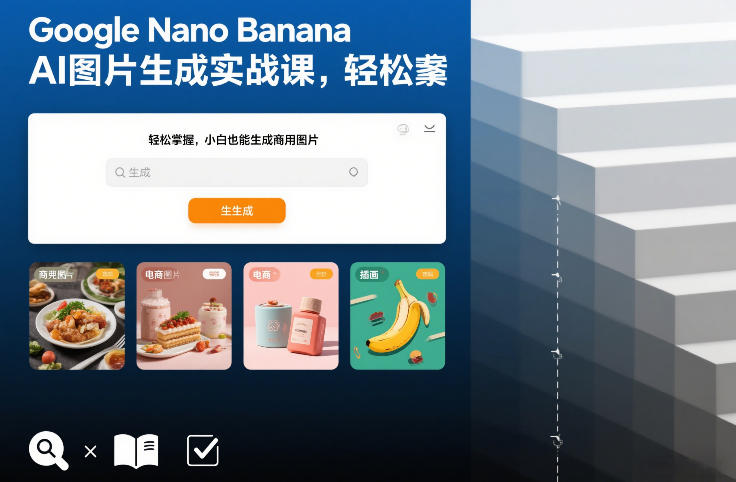 Google Nano Banana AI图片生成实战课，轻松掌握，小白也能生成商用图片-云网创