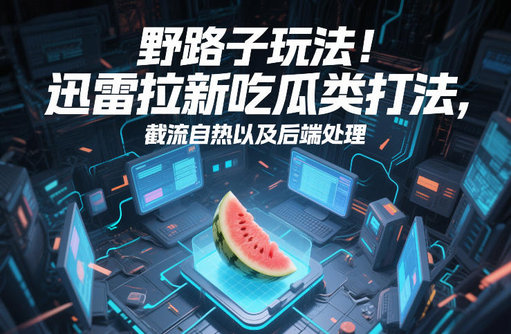 野路子玩法!迅雷拉新吃瓜类打法,截流自热以及后端处理-云网创