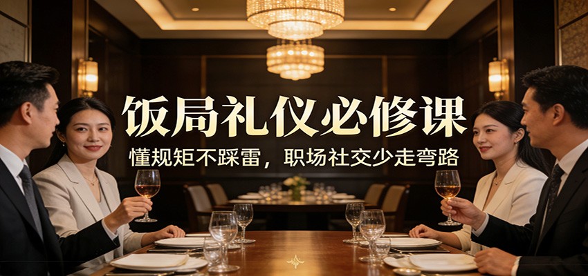 公众号收费文章：《饭局礼仪必修课：懂规矩不踩雷，职场社交少走弯路》-云网创