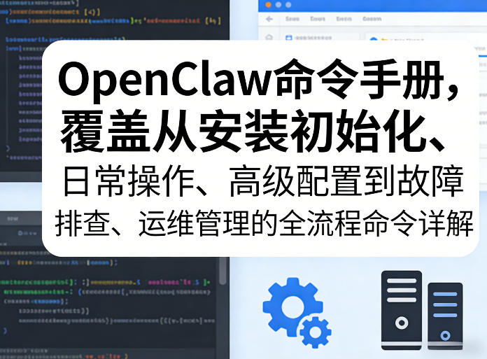 OpenClaw命令手册，覆盖从安装初始化、日常操作、高级配置到故障排查、运维管理的全流程命令详解-云网创
