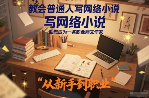 教会普通人写网络小说,助您成为一名职业网文作家-云网创