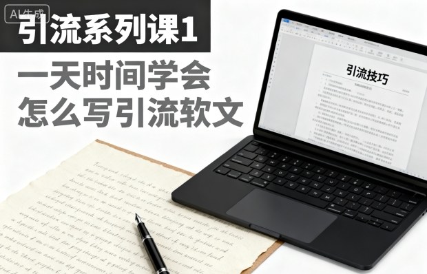 引流系列课1,一天时间学会怎么写引流软文-云网创