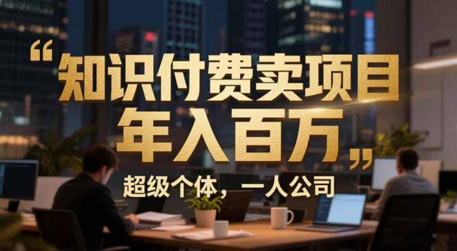 从0到年入百万：超级个体实战心得公开，个人IP×精准引流×成交系统全拆解-云网创