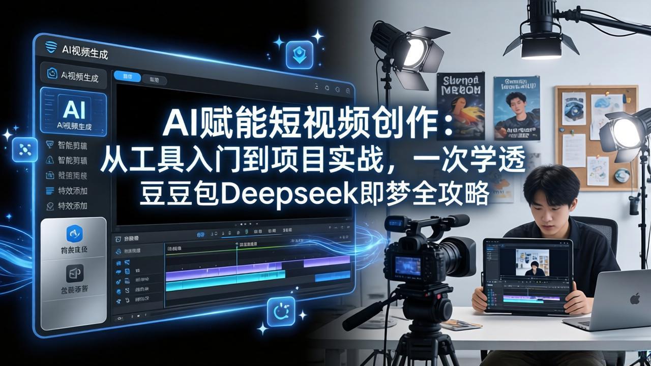 AI赋能短视频创作:从工具入门到项目实战,一次学透豆包Deepseek即梦全攻略-云网创