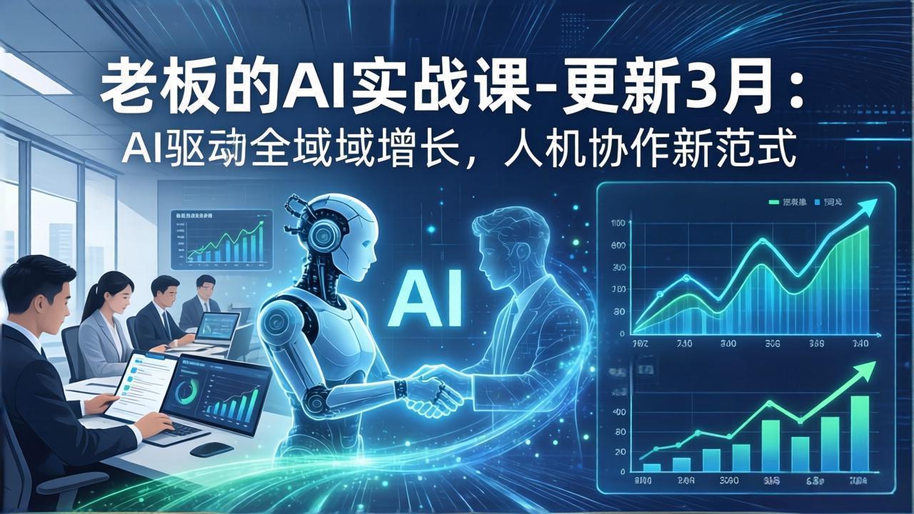 老板的AI实战课-更新3月：AI驱动全域增长，人机协作新范式，用AI提高企业效率、利润与竞争力-云网创