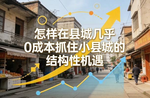 付费文章：怎样在县城几乎0成本抓住小县城的结构性机遇-云网创
