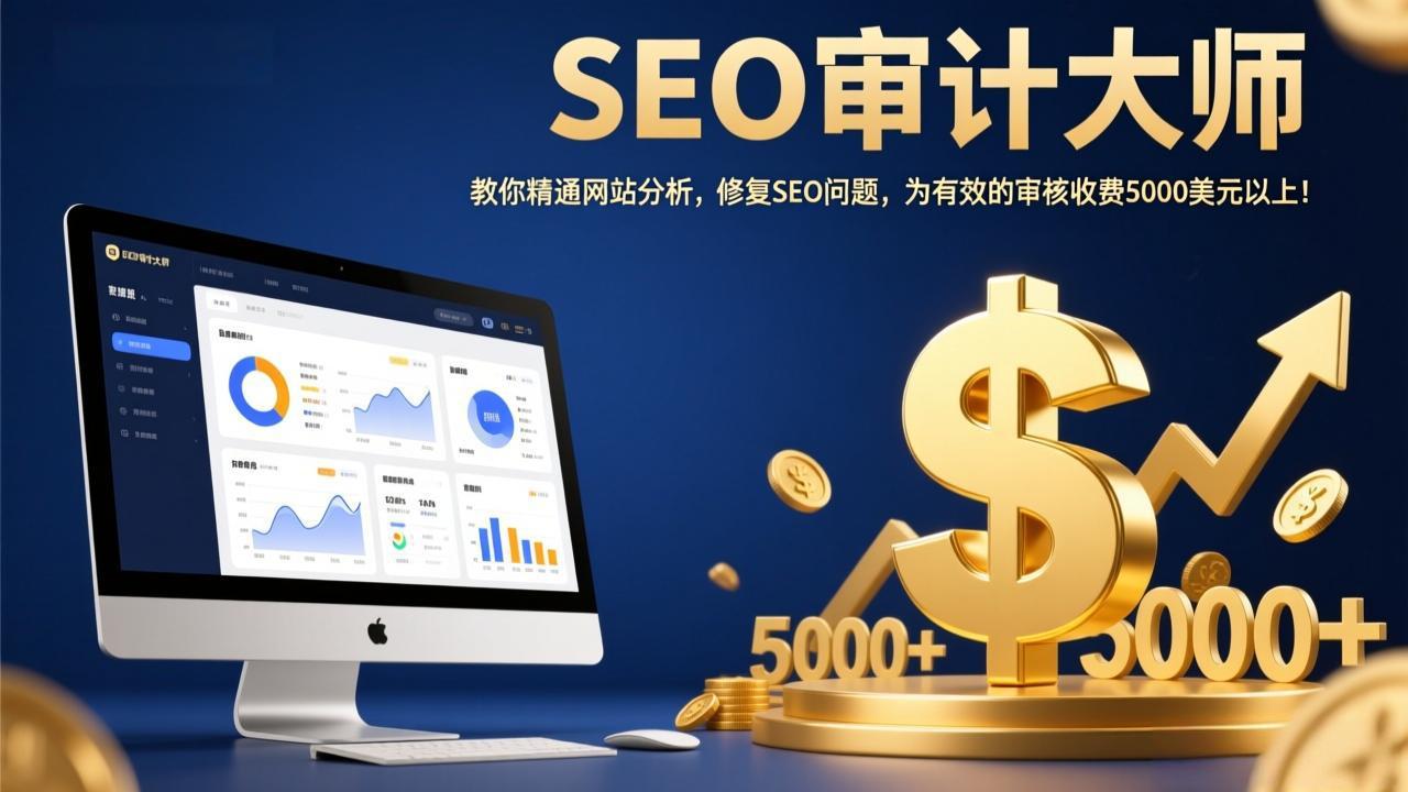 SEO审计大师：教你精通网站分析，修复SEO问题，为有效的审核收费5000美元以上！-云网创