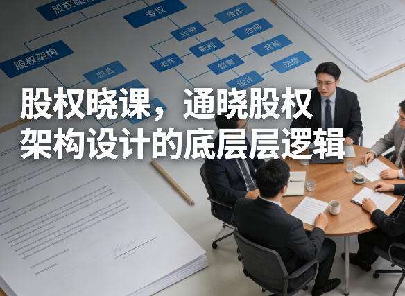 股权晓课，通晓股权架构设计的底层逻辑-云网创