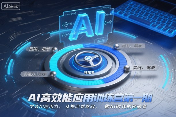 AI高效能应用训练营第一期,学会AI应用力,从提问到驾驭,做AI时代的领航者-云网创