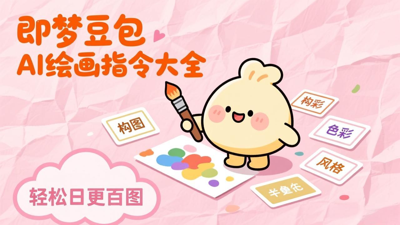 即梦豆包AI绘画指令大全：海量关键词库一键复制，出图效率提升10倍，轻松日更百图-云网创