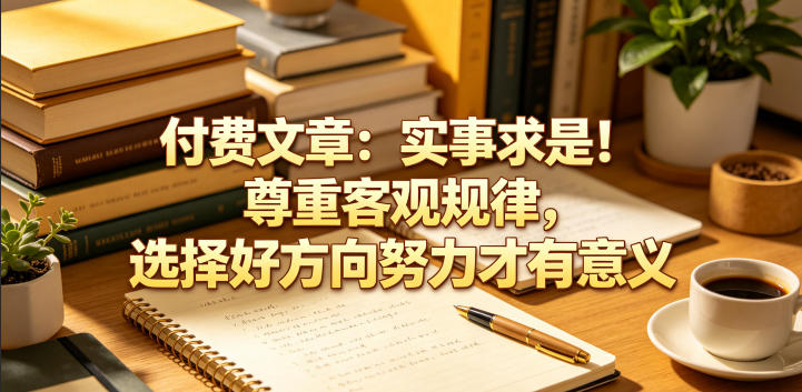 付费文章：实事求是！尊重客观规律，选择好方向努力才有意义-云网创
