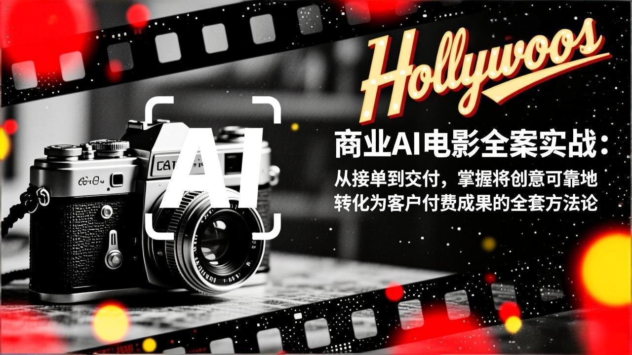 商业AI电影全案实战：从接单到交付，掌握将创意可靠地转化为客户付费成果的全套方法论-云网创