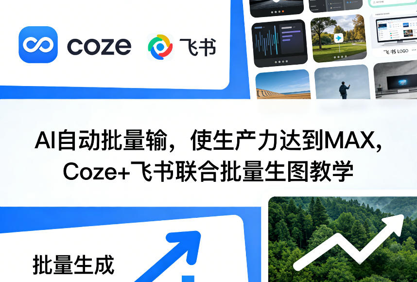 AI自动批量输，使生产力达到MAX，Coze+飞书联合批量生图教学-云网创