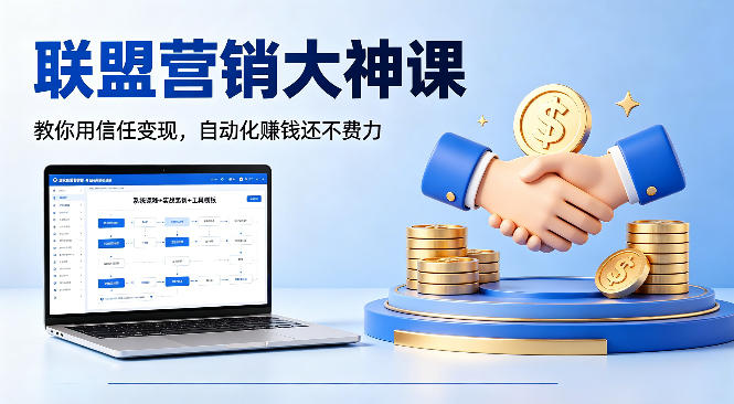 联盟营销大神课，教你用信任变现，自动化賺钱还不费力【原创双语字幕】-云网创