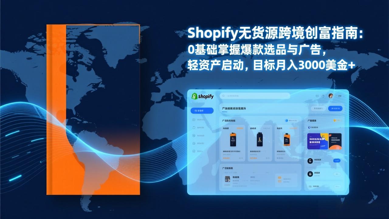 Shopify爆款打法实战：从选品到广告投放，复制爆款模型，驱动独立站月销售额破万刀-云网创