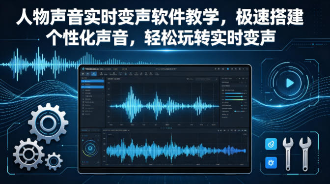 人物声音实时变声软件教学，极速搭建个性化声音，轻松玩转实时变声-云网创