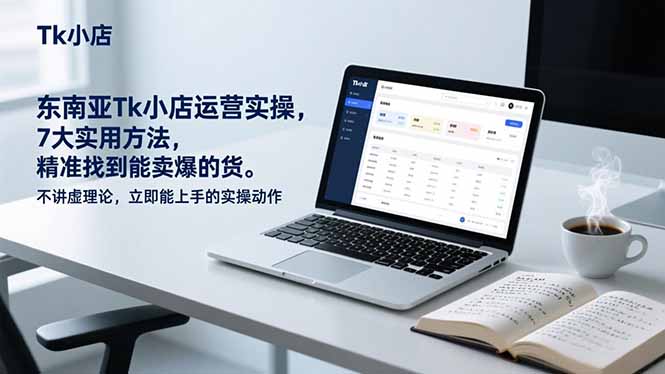 东南亚Tk小店运营实操，7大实用方法，精准找到能卖爆的货。不讲虚理论，立即能上手的实操动作-云网创