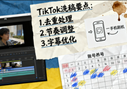 TikTok洗稿剪辑全流程课-云网创