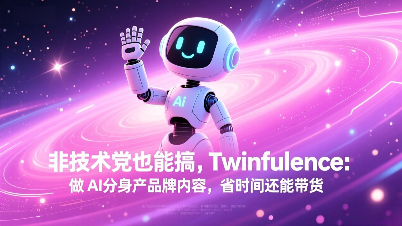 非技术党也能搞!Twinfluence:做 AI 分身产品牌内容,省时间还能带货-云网创