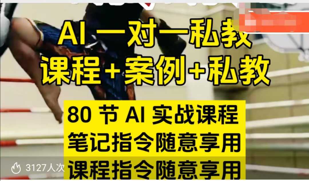 AI指令实战课，课程+案例，80节AI实战课程，笔记指令随意享用，课程指令随意享用(更新26年3月)-云网创