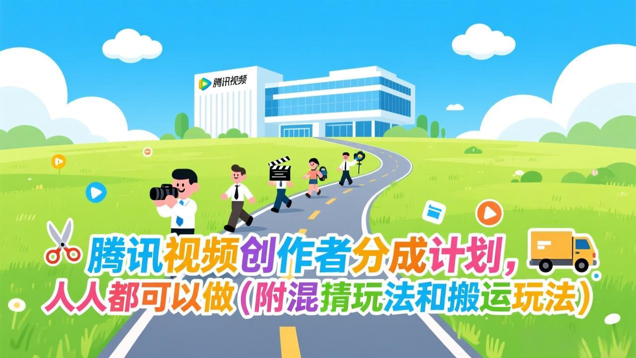 腾讯视频创作者分成计划，人人都可以做(附混剪玩法和搬运玩法-云网创