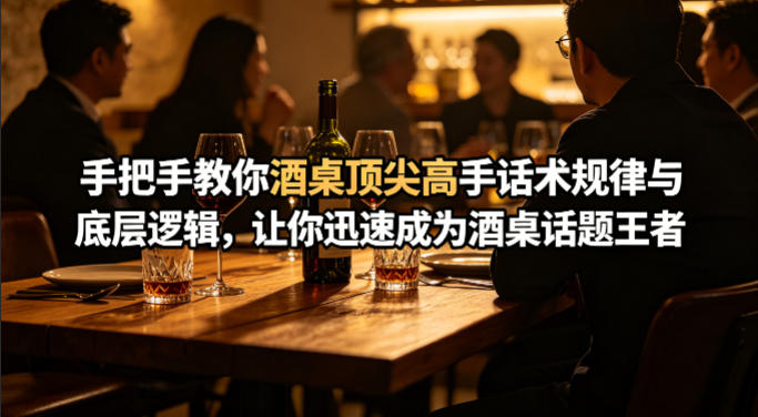 付费文章：手把手教你酒桌顶尖高手话术规律与底层逻辑，让你迅速成为酒桌话题王者(二十年全网独家经验分享)-云网创