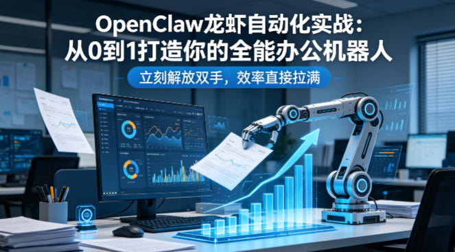 OpenClaw龙虾自动化实战：从0到1打造你的全能办公机器人，立刻解放双手，效率直接拉满-云网创