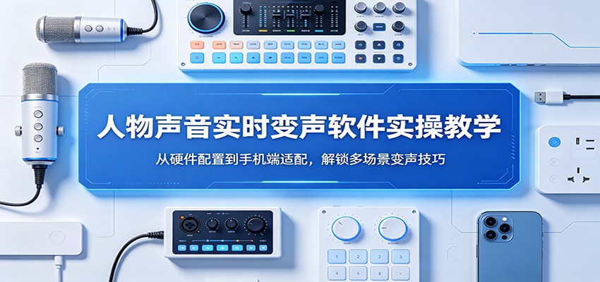 人物声音实时变声软件实操教学：从硬件配置到手机端适配，解锁多场景变声技巧-云网创