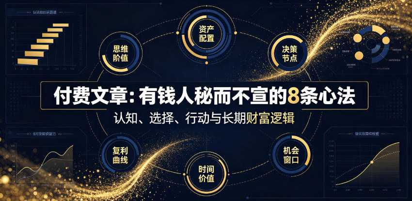 付费文章:有钱人秘而不宣的8条心法-云网创