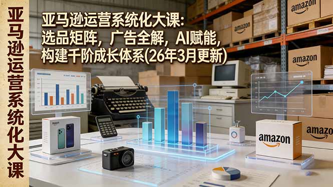 亚马逊运营系统化大课：选品矩阵，广告全解，AI赋能，构建千阶成长体系(26年3月更新-云网创