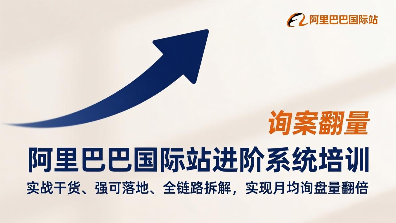 阿里巴巴国际站进阶系统培训，实战干货、强可落地、全链路拆解，实现月均询盘量翻倍-云网创