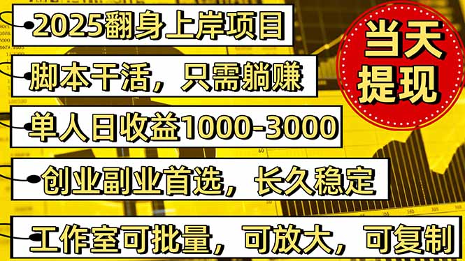 2025翻身上岸项目脚本干活,内部客户经理内部开号,单人日收益1000-300…-云网创