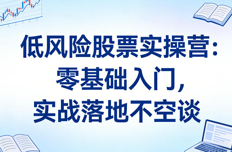 低风险股票实操营：零基础入门，实战落地不空谈-云网创