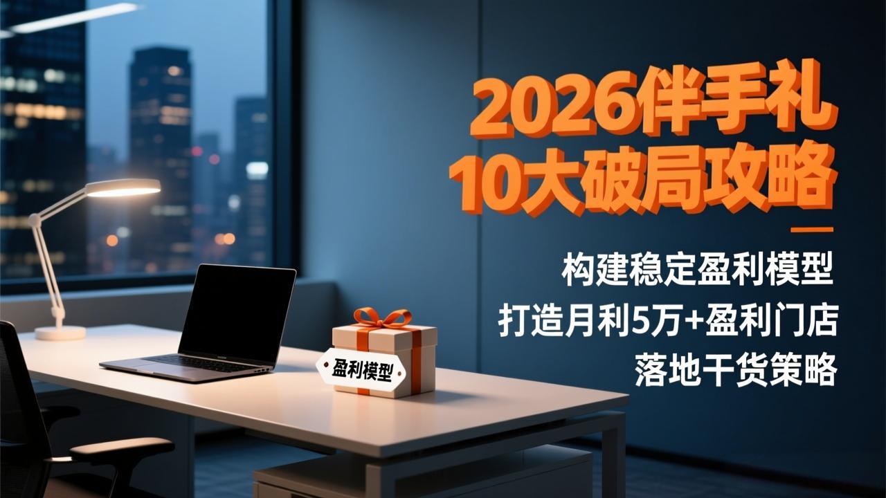 2026伴手礼10大破局攻略：构建稳定盈利模型，打造月利5万+盈利门店，落地干货策略-云网创